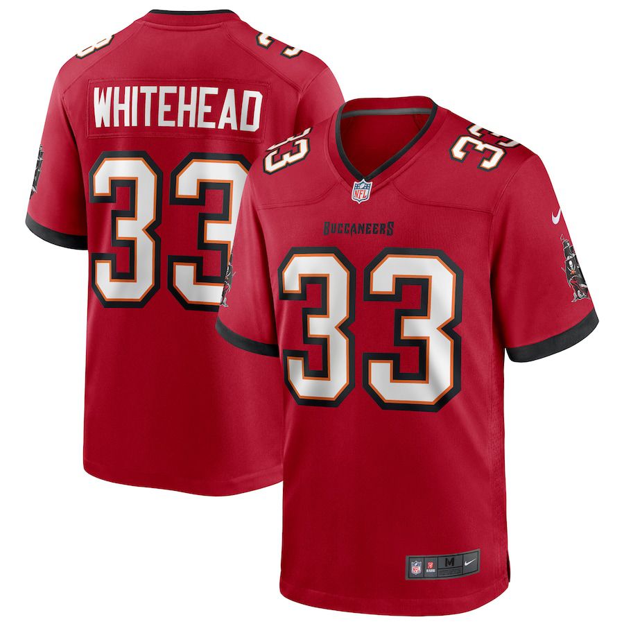 Men Tampa Bay Buccaneers 33 Jordan Whitehead Nike Red Game Player NFL Jersey